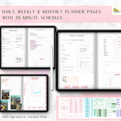 Free July Sample Digital Planner