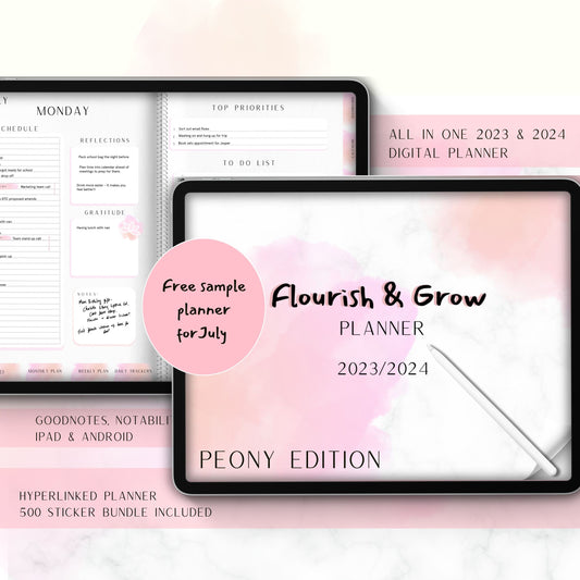 Free July Sample Digital Planner